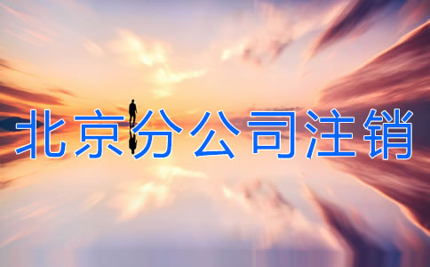 北京分公司注销流程有哪些?
